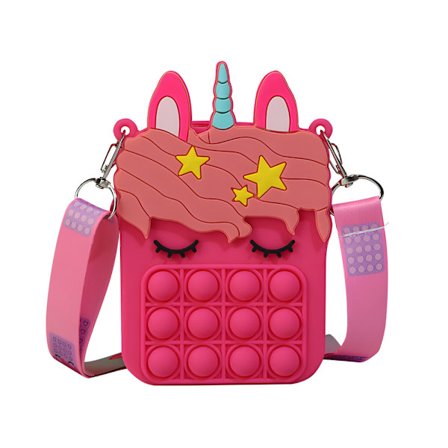 Creative Mini Silikon Pop It-väska Sensory Fidget Myntväska Sensory Anti Stress Fidget Mini Barnväskor