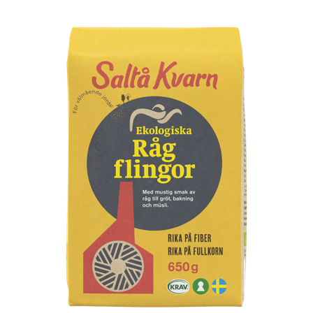 Saltå Kvarn Rugflak 650 g