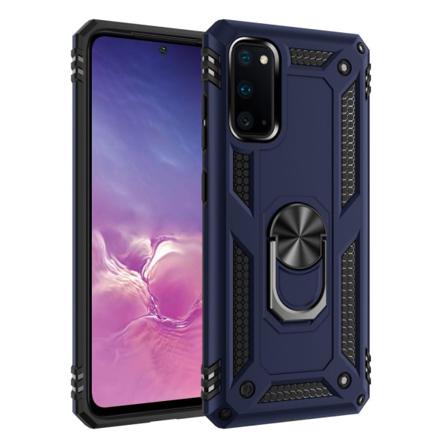 Samsung Galaxy S20 - Hybrid Ring Skal - Mörk Blå Darkblue Mörk Blå