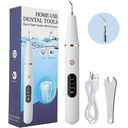 Electric Dental Calculus Remover, Household Tartar Scraper Tartar Remove For Fighting Tartar Tooth Stains Teeth Polishing, Powered By Usb, Blue