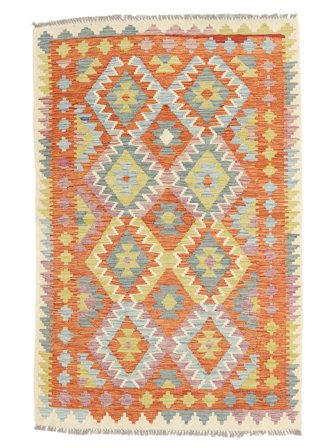 Hand Woven Kilim Afghan Old Style Rug 119X174 Wool Small