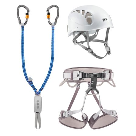 Petzl Via Ferrata Kit Vertigo Mountaineering equipment White Size 2
