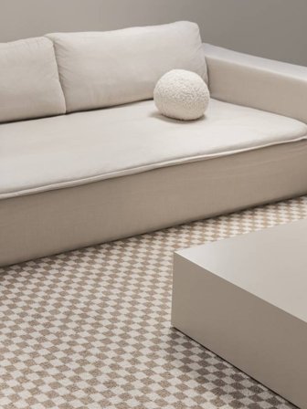 Scandina Lavable 300X400 Grand Beige/Blanc Tapis