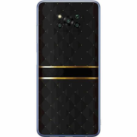 Xiaomi Poco X3 Pro Genomskinligt Skal Golden Stripes