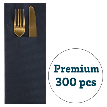 Bestikkserviett Sort 48x40cm