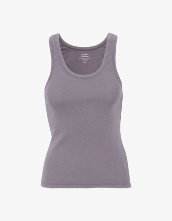 Women Organic Rib Tank Top - Purple Haze - L