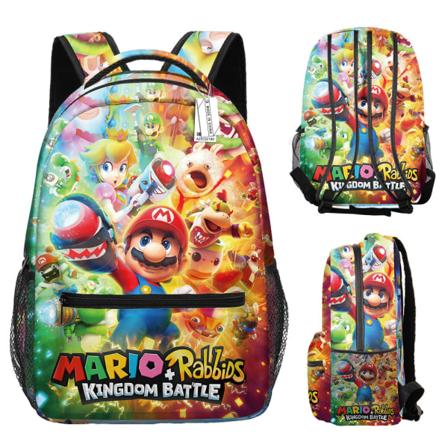 Lasten Super Mario -reppu 3D-oppilaiden matkareppu pojille ja tytöille 7