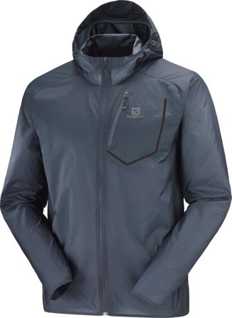 Salomon Unisex Bonatti Aero Wind Unisex unlined workout jackets Grey L