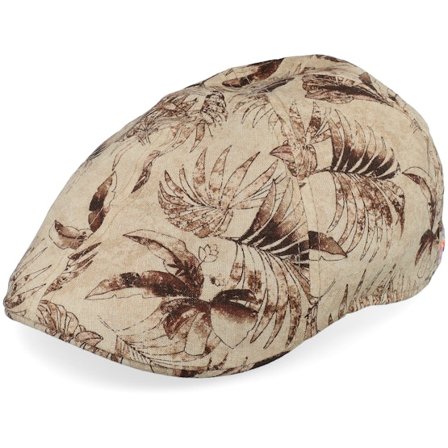 Stetson - Beige flatcap Cappellino - Texas Organic Linen Sustainable Beige Flat Cap @ Hatstore