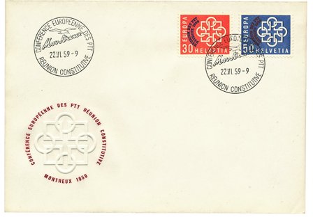 Schweiz 1959 - MICHEL FDC 681/682 -