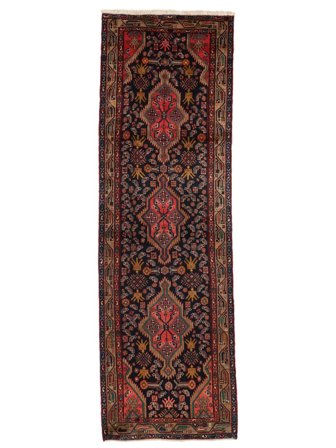 Medallion Small Hamadan Rug 111X350 Wool