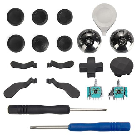19-i-1 Metallspakar för -Xbox One Elite Series 2 Elite 2 Kontrollerdelar, Metall Mod 6 Byt Joystick, 4 Paddel