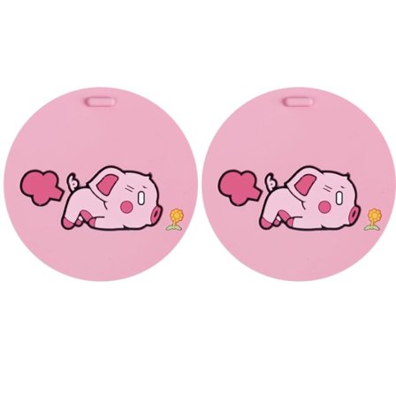 2-Car Cup Holder Underlägg Absorberande Söt Rolig Rolig Trendig tecknad film