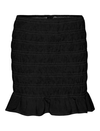 Vmsigne H/W Short Smock Skirt Exp Black Vero Moda