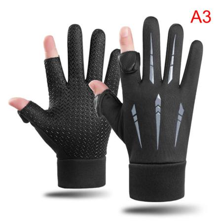 Unisex Touch Winter Thermal Warm Full Finger Handskar För Cykling
