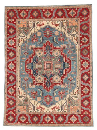 242X328 Dywan Kazak Fine Orientalny Brunatny/Ciemnoczerwony (Wełna, Afganistan) Carpetvista
