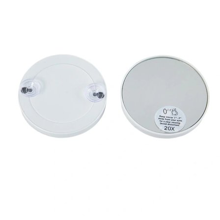 Sminkspegel 20X Förstoringsspegel VIT vit