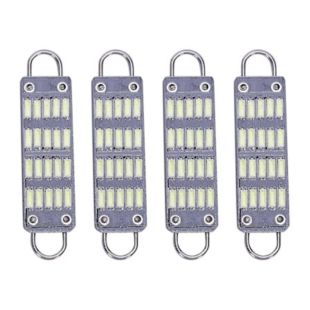 Polttimo 44mm Valkoinen Festoon Led-Polttimo, 20 Smd Jäykkä Silmukka 1.73 Tuuman Sisäkatto Led-Valot 561 562 567 5