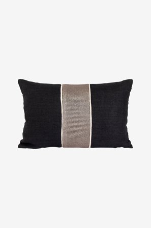 Halvor Bakke - Soweto Pudebetræk - Sort - Pyntepuder & pudebetræk - 40X60 - Fra Homeroom