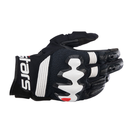 Gants Moto en Cuir Alpinestars Halo Noir/Blanc L