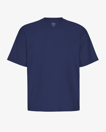 Oversized Organic T-Shirt - Marine Blue M