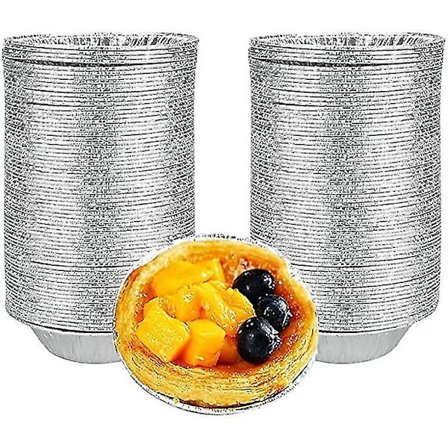 100 stk. Foliebakke Muffinsforme Metalbakkekopper