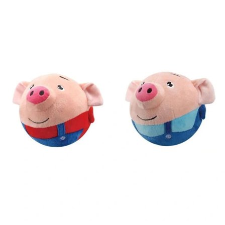 Aktiv Rørlig Kjæledyr Plysjleke, Interaktiv Sprettball Lyd Elektronisk Hundeleke Rød