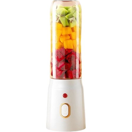 Tehosekoitin, kannettava, USB-ladattava, 500 ml, tehokas ja monitoiminen