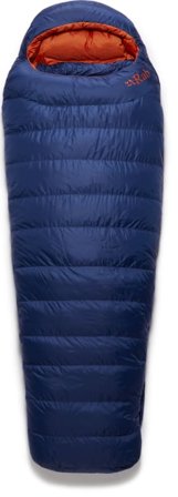Rab Women's Ascent 700 Women down sleeping bags Blue Left Zip
