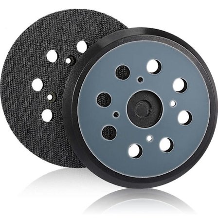 Pieces 125mm 8 Hull Krok og Løkke Orbital Sander Pad Erstatning Slipepute (Blå,)