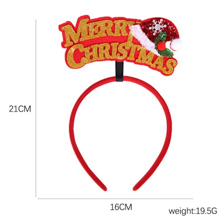 |NN| Juledekoration Filt Hårbånd Børn Hovedspænde Fest Fotorekvisitter
