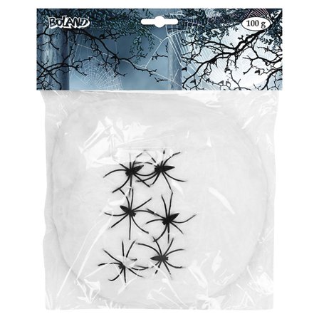 Hvitt Spindelvev med Edderkopper 100 g