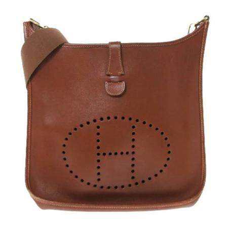 Hermès Vintage, Pre-owned Leather shoulder-bags Bruin, Dames, Maat:ONE Size