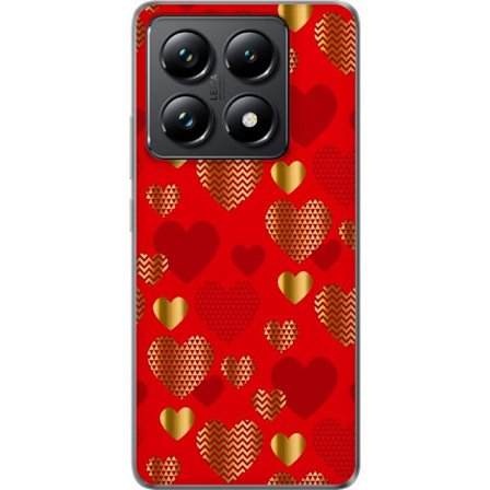 Kompatibelt Mobildeksel til Xiaomi Xiaomi 14T GoldenHearts