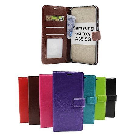 Crazy Horse Wallet Samsung Galaxy A35 5G