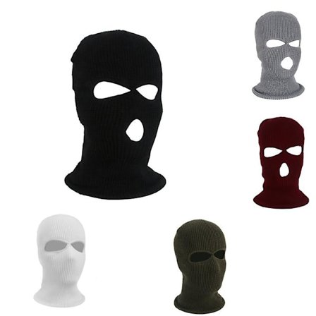 Fuld Ansigt Ski Strik Maske Bomuld Hat Balaclava Strik Hat Militær Maske Fest Maske