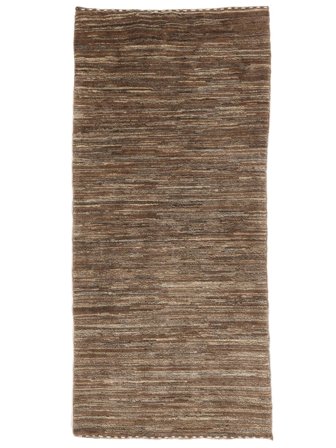 Gabbeh Persia Fine Teppe Håndknyttet 88X190 Brun/Svart Persia
