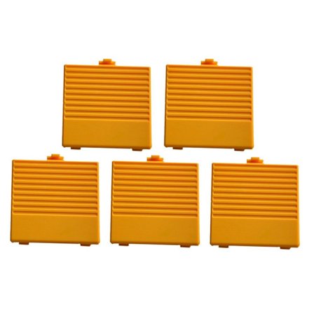 5 stk Batterideksel Batterilokk GULT