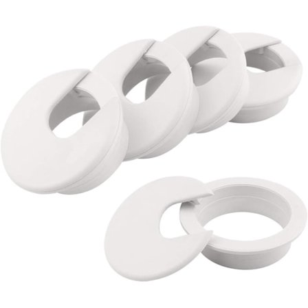 Kabelhul Dæksel 50mm Kabelarrangør til PC Desktop Computer Pla