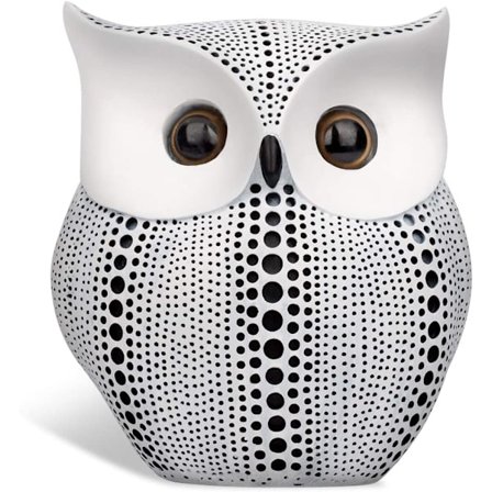 Ugle Statue Hjemmeindretning-Hvid, Retro Buho Ugler Figurer Til Unik