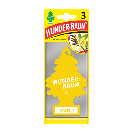 Wunder-Baum Luftfräschare Vanilla 3-Pack