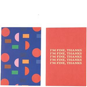 Kids - Bobo Choses 2-Pack Multicolor Fun Notebook One Size - Stationery - One size - Red