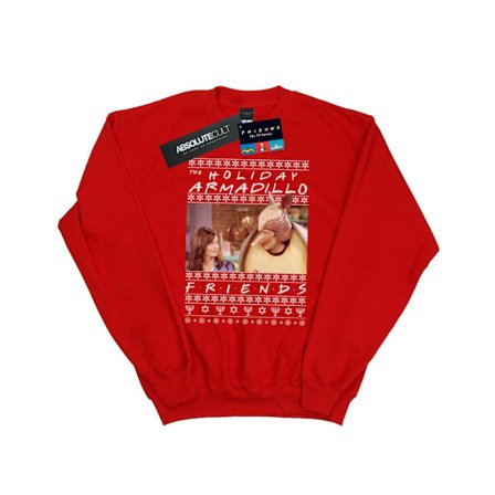 Friends Herr Fair Isle Holiday Armadillo Sweatshirt XXL Röd