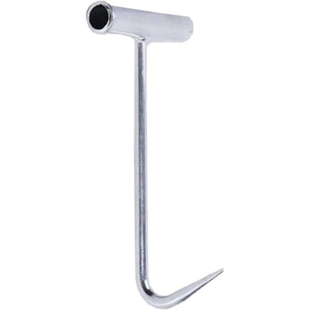 17*11cm - Kødhåndtagskrog - Røgningskrog - Rustfrit stål T-krog - Slagtning - Til at bære lufttørret røget tørt kød og trække i døren