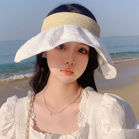 Solskærm Hatte Solhat HVID
