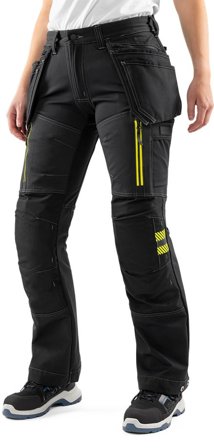 Arbetsbyxor Fristads Dam Hantverkarbyxa stretch 2569 GSTP, dam, Svart Arbetskläder