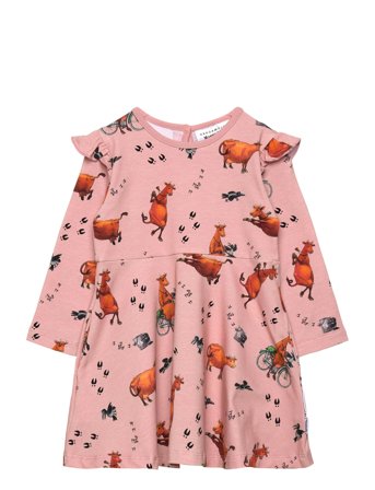 Geggamoja | Mamma Mu Flared Dress Blush Pink | 110/116