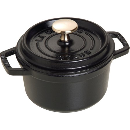 Staub Rund Gryta Svart 14 cm 0,8 l | Matlagning > Kokkärl & Stekpannor > Sauteuser | Bagaren och Kocken