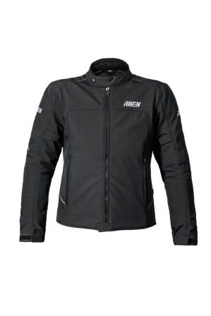 Chaqueta de Moto Raven Rila Softshell WP Negro XL