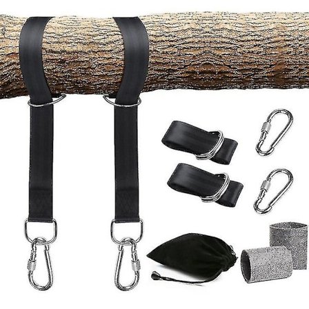 Treghetsremmer Opphengssett med To Sinklegeringskarabinkroker